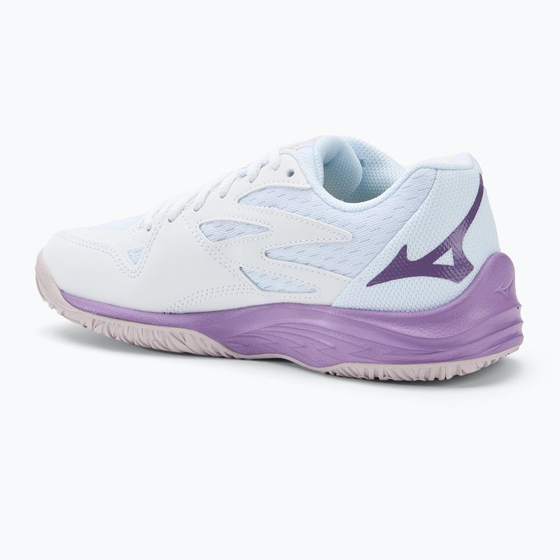 Children's volleyball shoes Mizuno Lightning Star Z7 white/patrician purple/quince 3