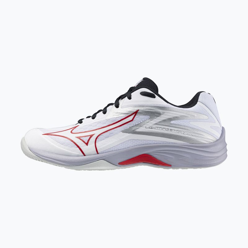 Children's volleyball shoes Mizuno Lightning Star Z7 white/salsa/black 8