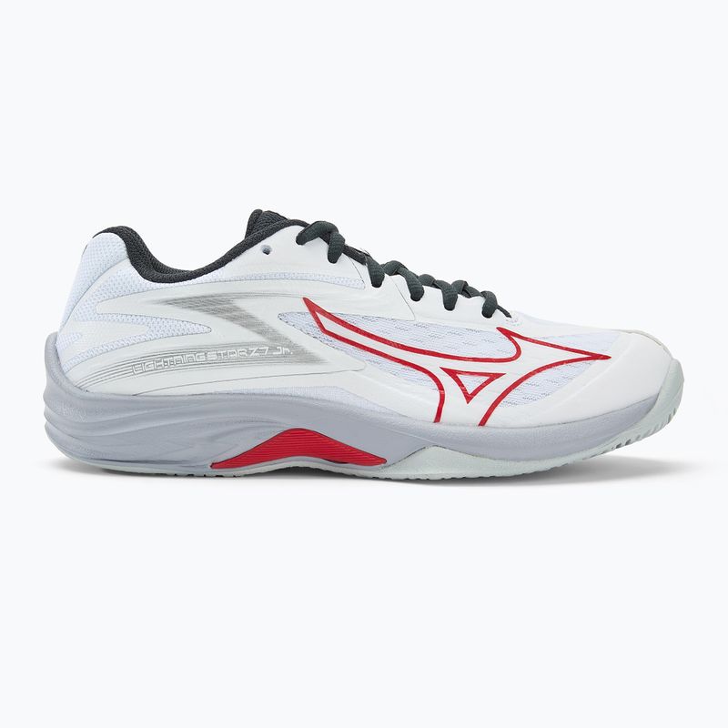 Children's volleyball shoes Mizuno Lightning Star Z7 white/salsa/black 2