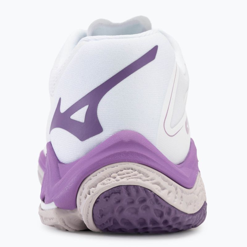 Women's volleyball shoes Mizuno Wave Lightning Z8 white/patrician purple/quince 6