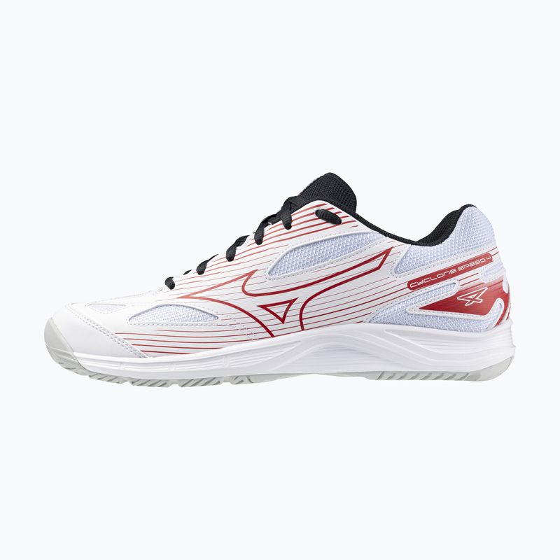 Mizuno Cyclone Speed 4 volleyball shoes white/salsa/black 8