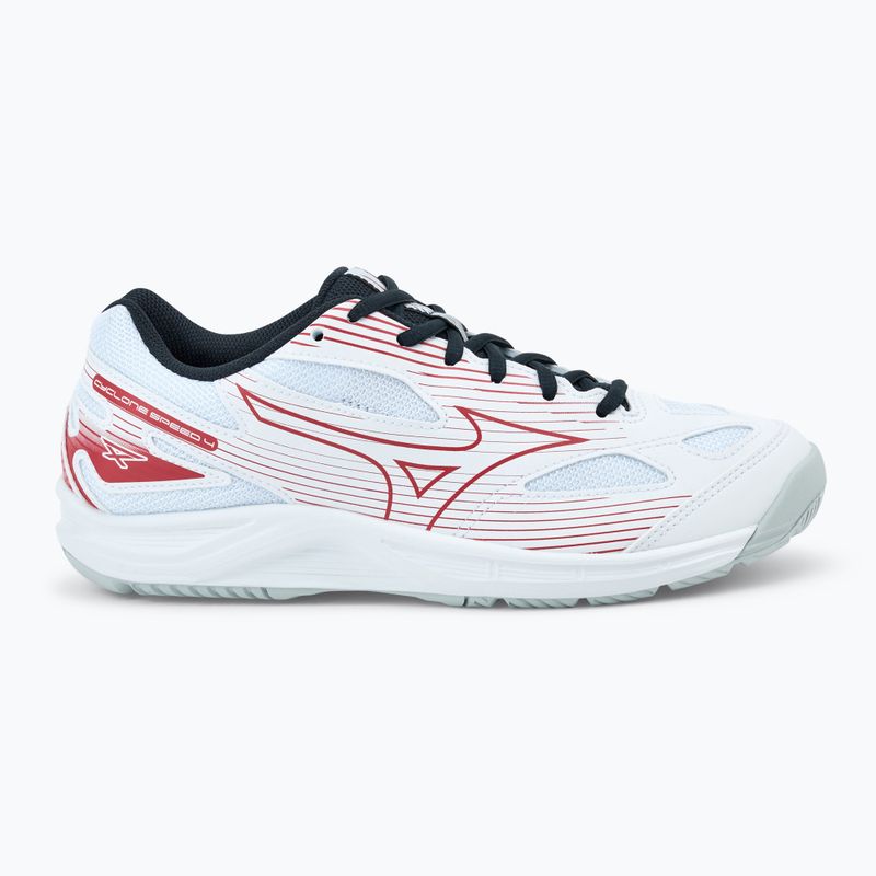 Mizuno Cyclone Speed 4 volleyball shoes white/salsa/black 2