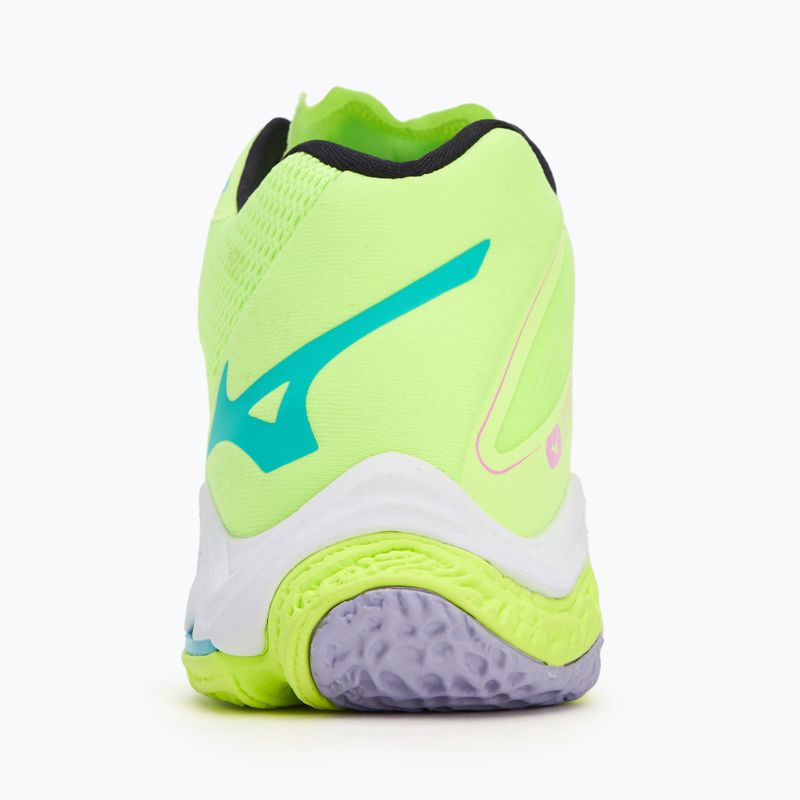Mizuno Wave Lightning Z8 Mid volleyball shoe neo lime/black/splish splash 6