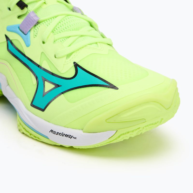 Mizuno Wave Lightning Z8 Mid volleyball shoe neo lime/black/splish splash 7