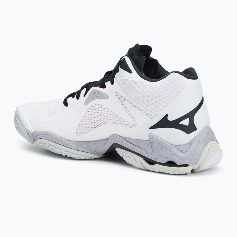 Mizuno Wave Lightning Z8 Mid white/salsa/black volleyball shoes 3