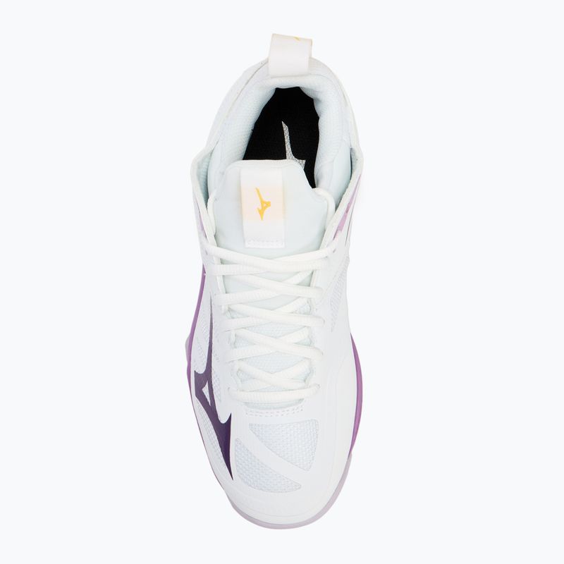 Women's volleyball shoes Mizuno Wave Dimension white/patrician purple/quince 5