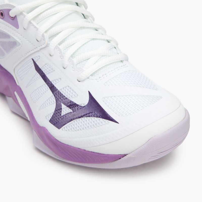 Women's volleyball shoes Mizuno Wave Dimension white/patrician purple/quince 7