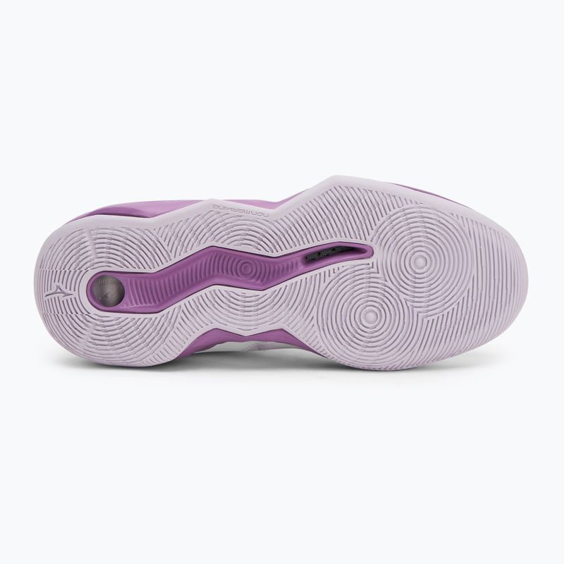 Women's volleyball shoes Mizuno Wave Dimension Mid white/patrician purple/quince 4