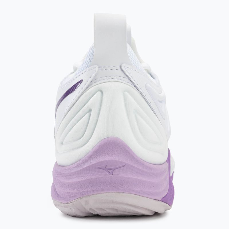 Women's volleyball shoes Mizuno Wave Momentum 3 white/patrician purple/quince 6