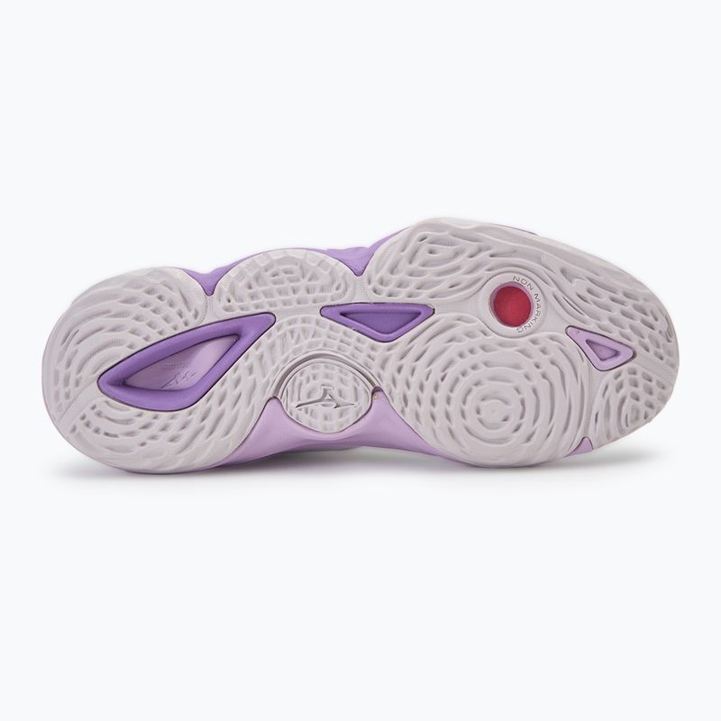 Women's volleyball shoes Mizuno Wave Momentum 3 Mid white/patrician purple/quince 4