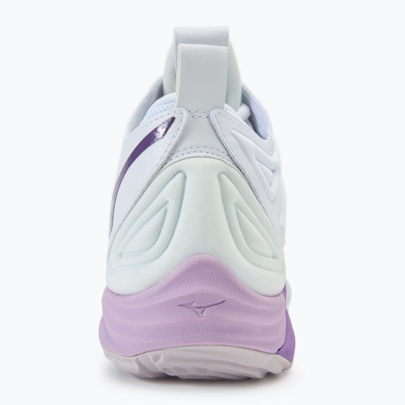 Women's volleyball shoes Mizuno Wave Momentum 3 Mid white/patrician purple/quince 6