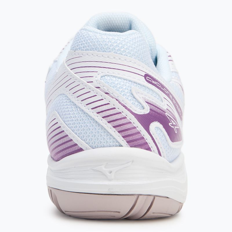 Mizuno Cyclone Speed 4 volleyball shoes white/patrician purple/quince 6