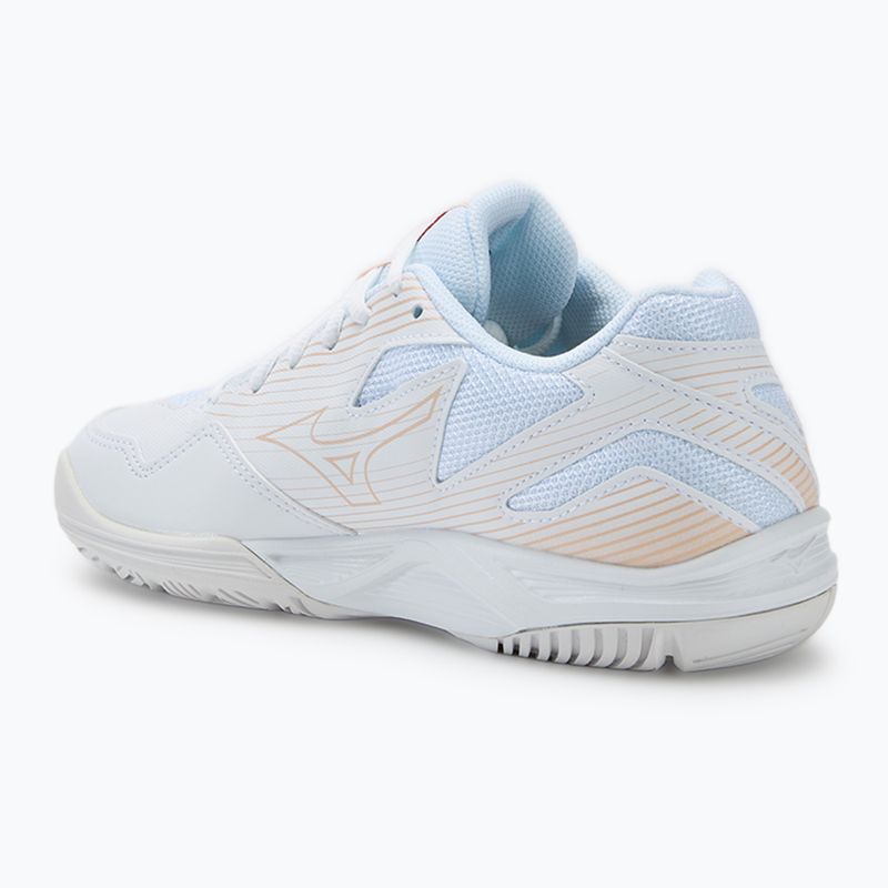 Mizuno Cyclone Speed 4 volleyball shoes white/aleutian/cloud pink 3