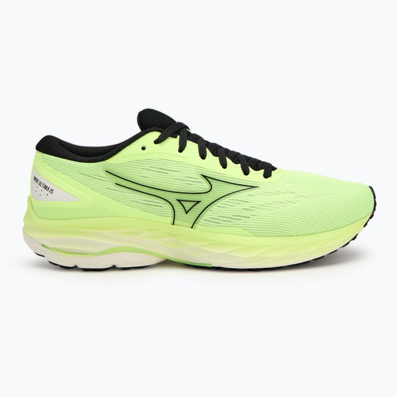 Men's running shoes Mizuno Wave Ultima 15 mizuno neo lime/black/mizuno snow white 2