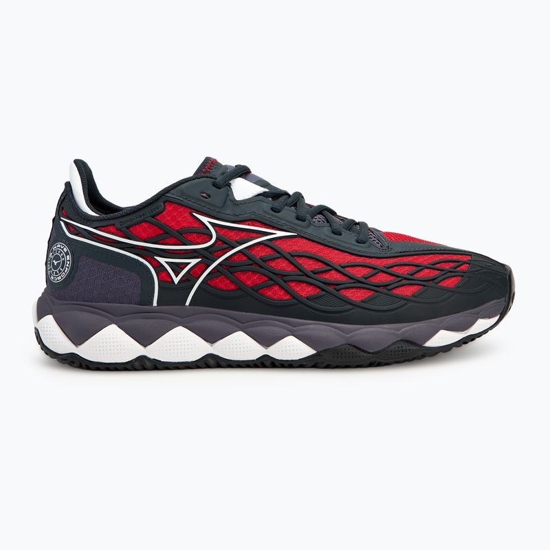 Men's Mizuno Wave Enforce Tour Padel shoes graystone/white/salsa 2