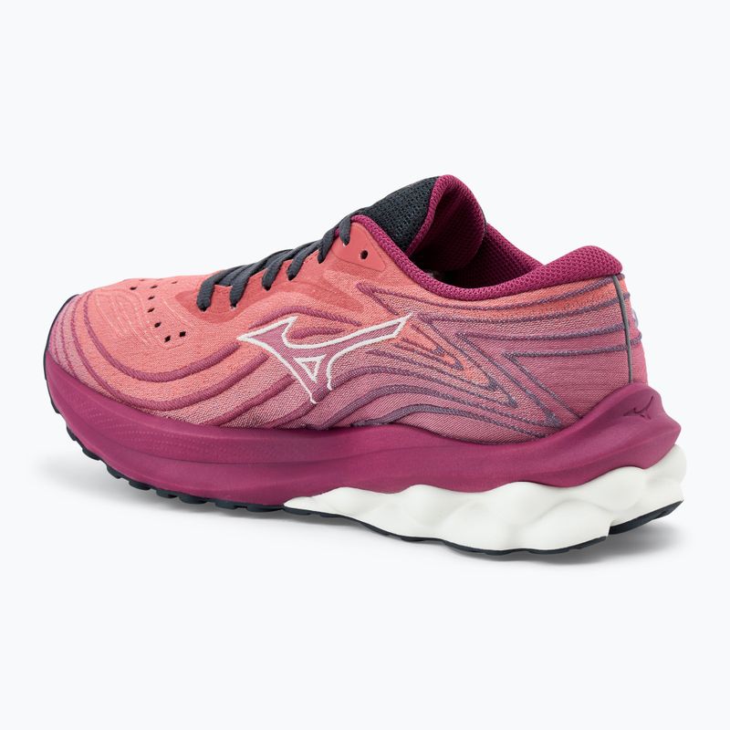 Women's running shoes Mizuno Wave Skyrise 5 mineral red/white sand/violet quartz 3