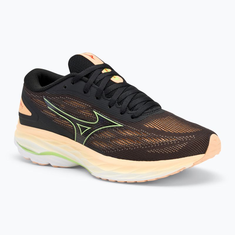 Women's running shoes Mizuno Wave Ultima 15 black/mizuno neo lime/apricot ice