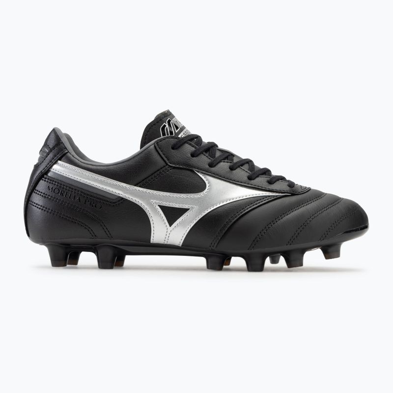 Mizuno Morelia II Pro MD men's football boots black/galaxy silver/dark shadow 2