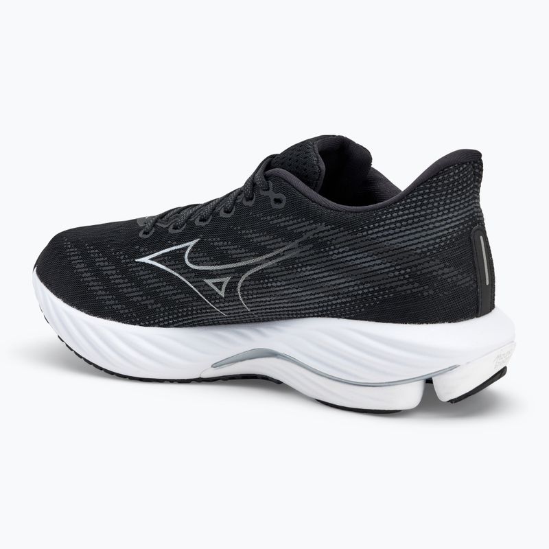 Men's running shoes Mizuno Wave Rider 28 black/silver/ebony 3