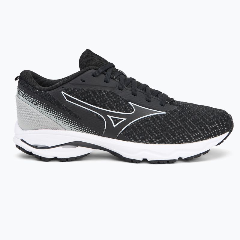 Men's running shoes Mizuno Wave Prodigy 6 black/white/ultimate grey 2