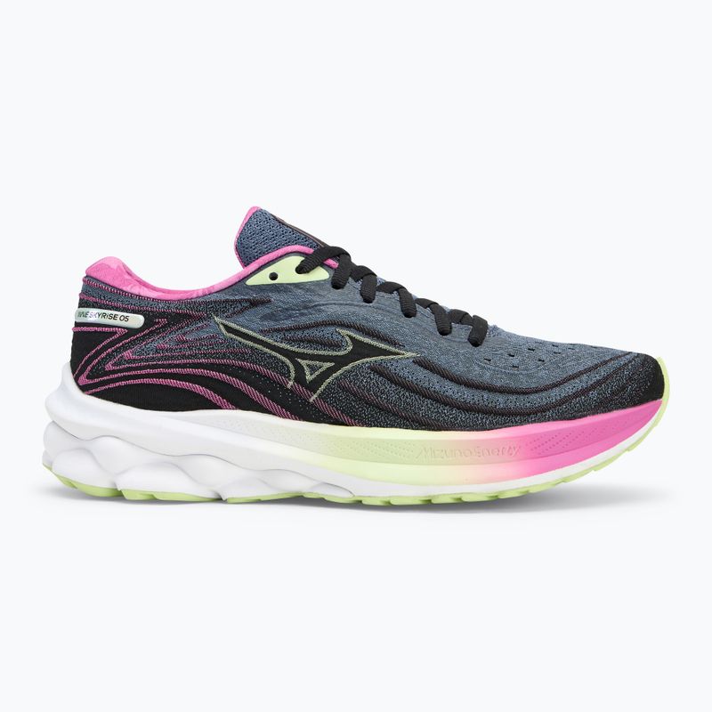 Women's running shoes Mizuno Wave Skyrise 5 Roxy wild wind/black/rosebud 2