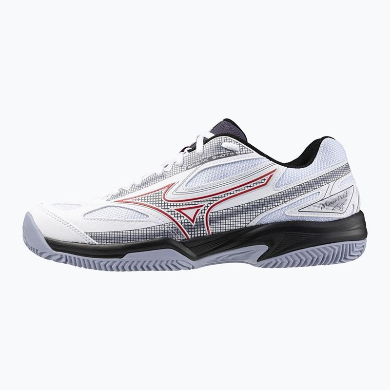 Men's Mizuno Break Shot 4 Padel white/salsa/aleutian padel shoe