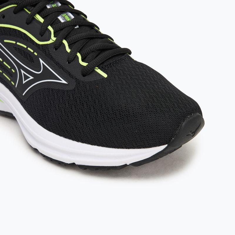 Men's running shoes Mizuno Wave Equate 8 black/white/mizuno neo lime 7