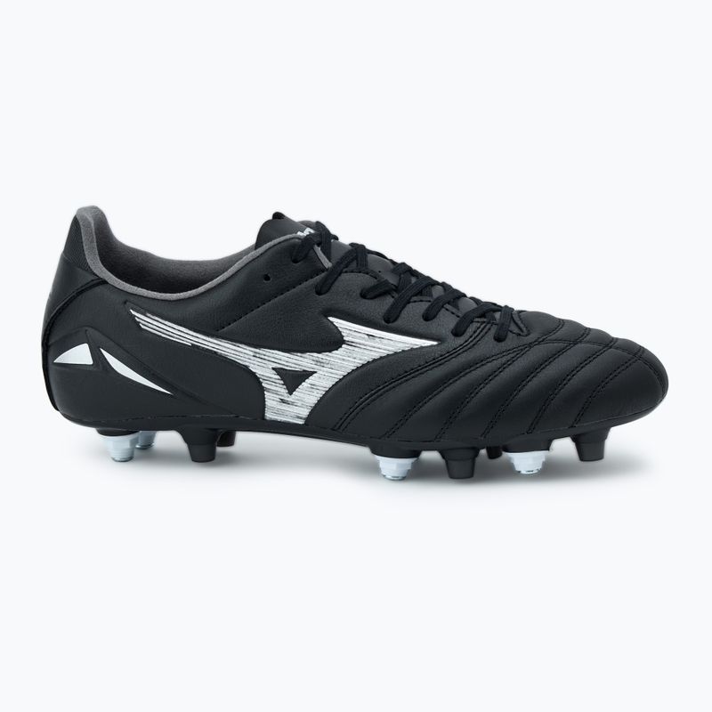 Men's Mizuno Morelia Neo IV Pro MIX football boots black/galaxy silver 2