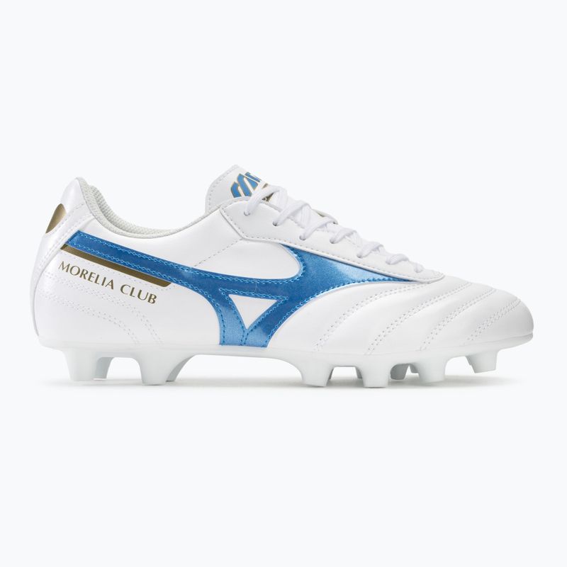 Mizuno Morelia II Club FG white/laser blue/gold men's football boots 2