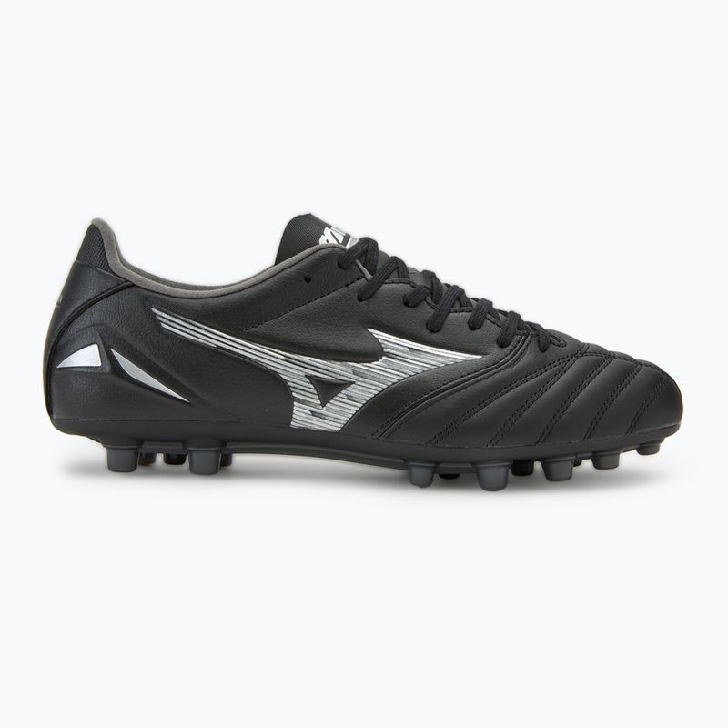Men's Mizuno Morelia Neo IV Pro AG black/galaxy silver football boots 2