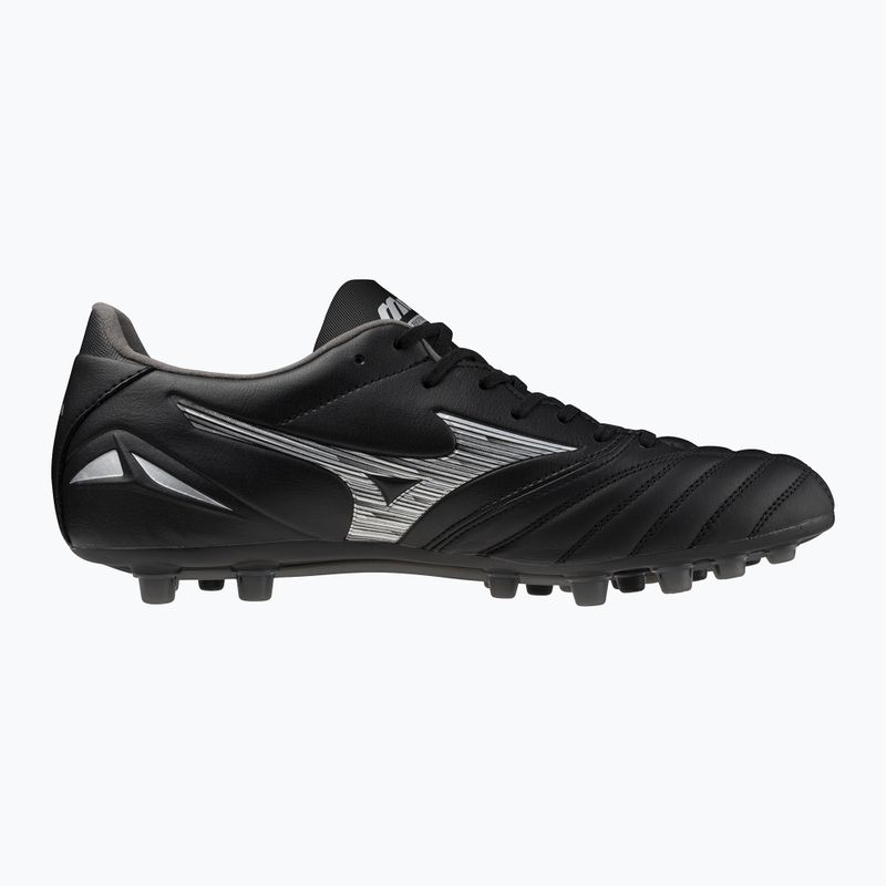 Men's Mizuno Morelia Neo IV Pro AG black/galaxy silver football boots 2