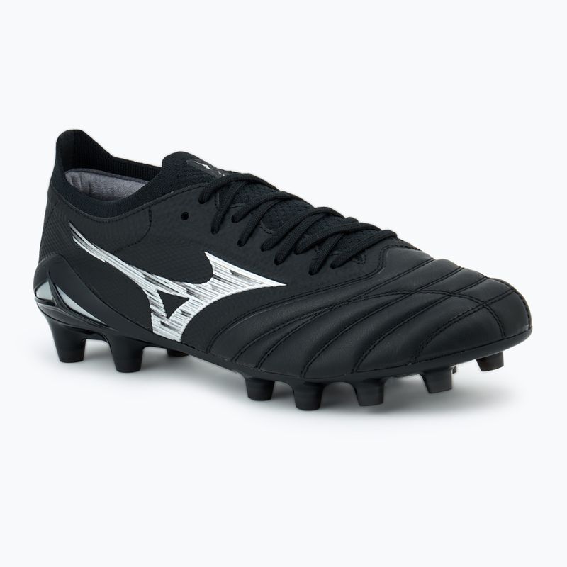 Men's Mizuno Morelia Neo IV β Japan FG football boots black/galaxy silver