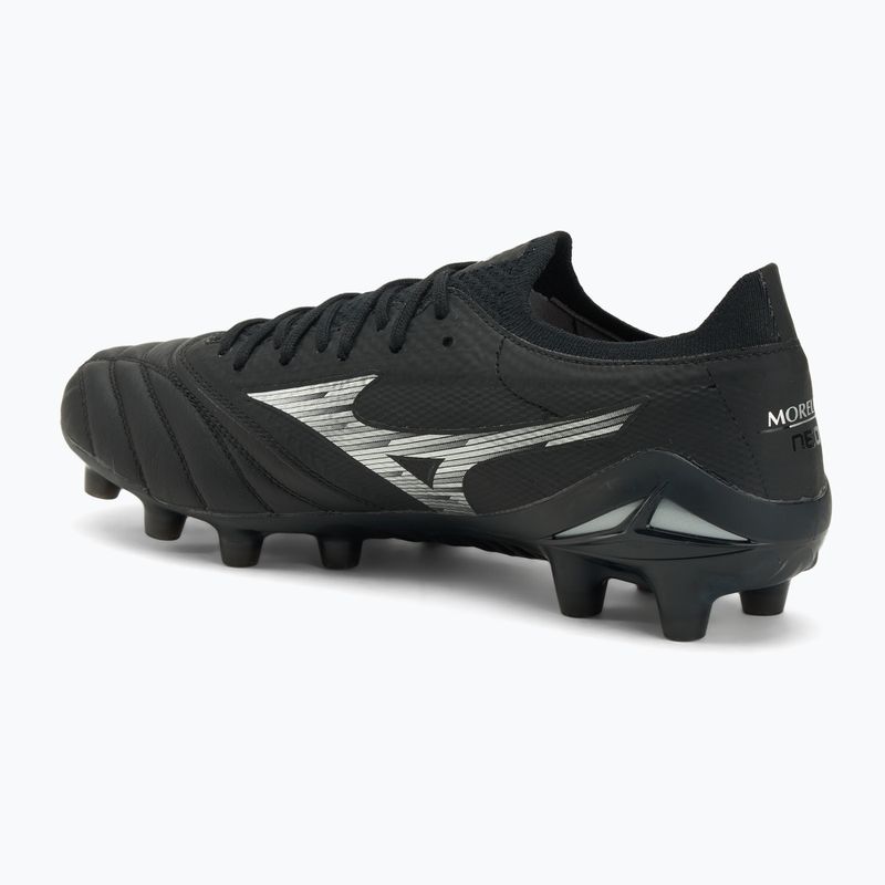 Men's football boots Mizuno Morelia Neo IV β Elite FG black/galaxy silver/black 3