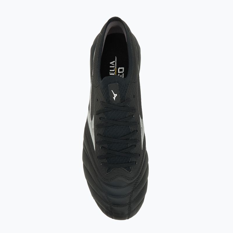 Men's football boots Mizuno Morelia Neo IV β Elite FG black/galaxy silver/black 5