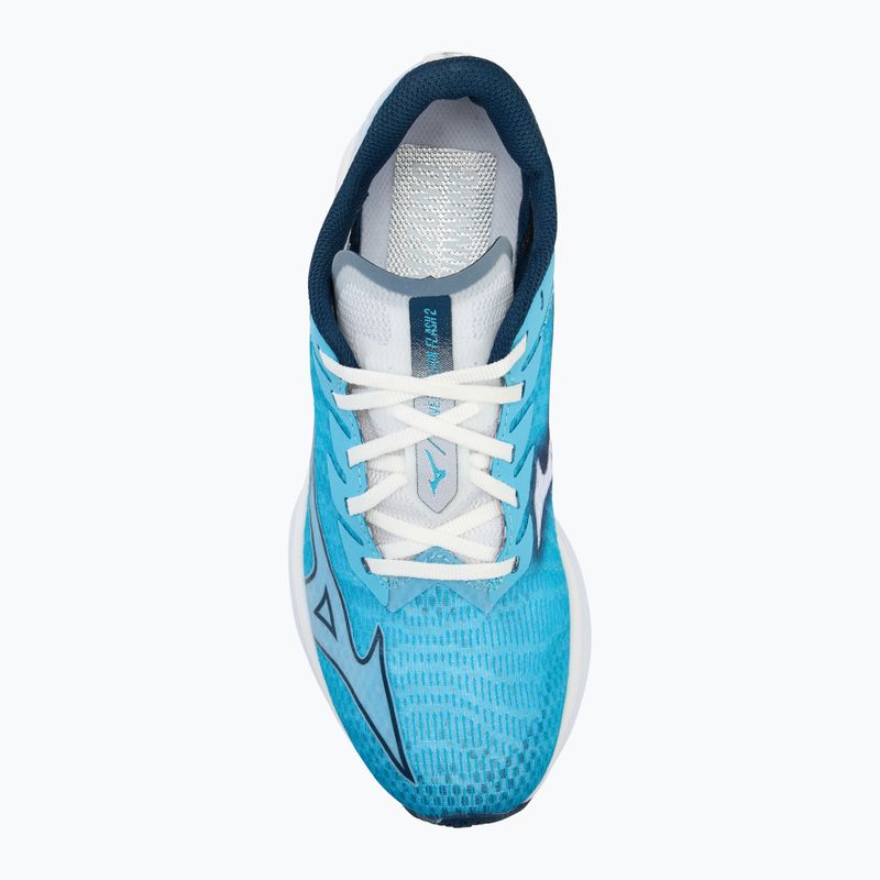 Women's running shoes Mizuno Wave Rebellion Flash 2 river blue/blue wing teal/white 5