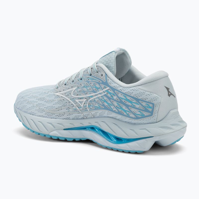 Women's running shoes Mizuno Wave Inspire 20 plein air/white/river blue 3