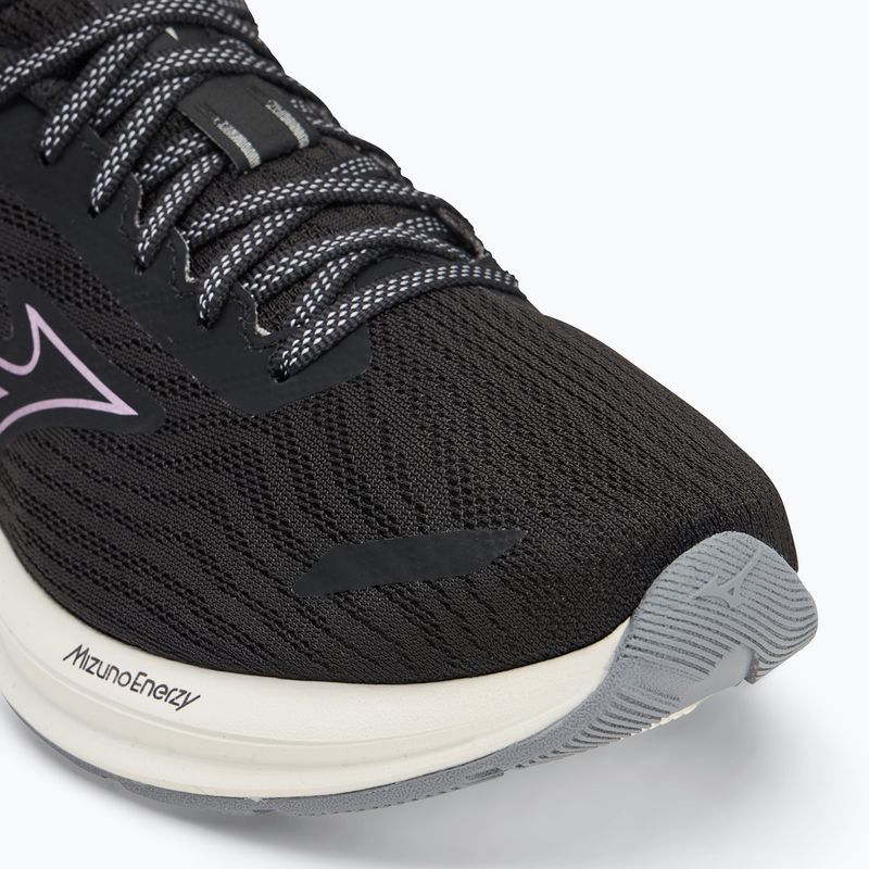 Women's running shoes Mizuno Wave Revolt 3 black/cosmo chrome/mizuno snow white 7