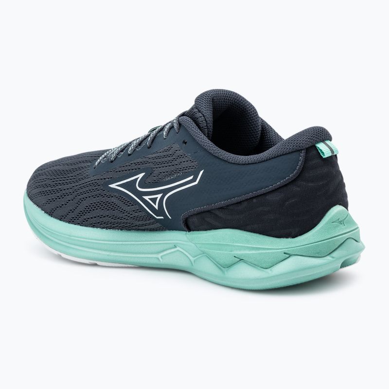 Women's running shoes Mizuno Wave Revolt 3 india ink/neo silver/dusty jade green 3