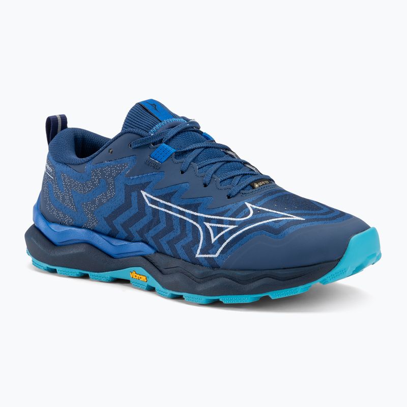 Men's running shoes Mizuno Wave Daichi 8 GTX classic blue/white/pageant blue