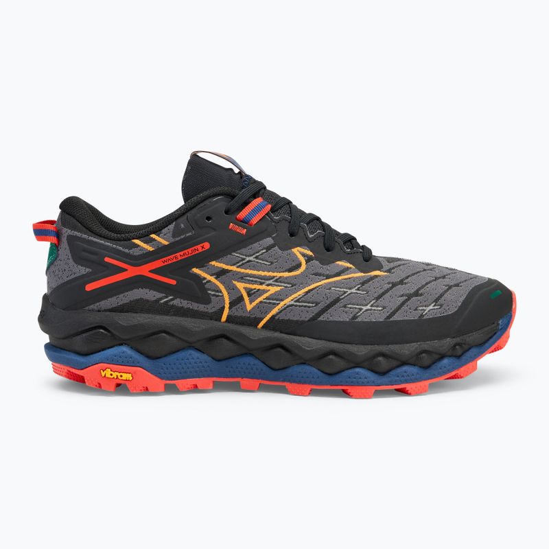 Men's running shoes Mizuno Wave Mujin 10 black/apricot/spicy orange 2