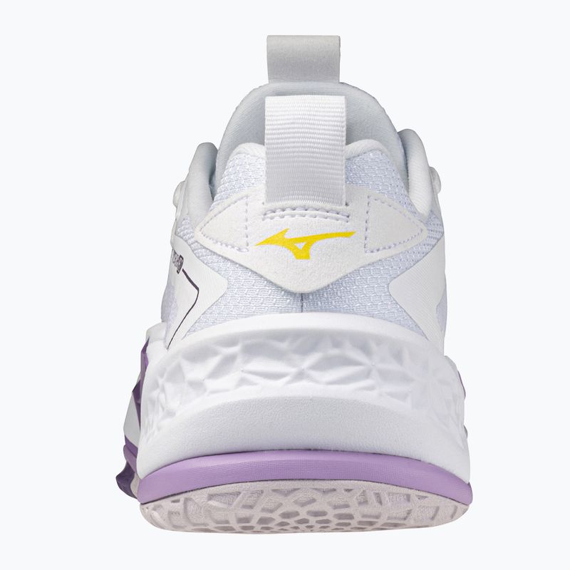 Mizuno Wav Stealth Neo 2 handball shoe white / navy peony / peach parfait 3