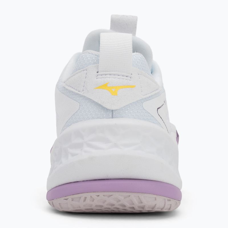 Mizuno Wav Stealth Neo 2 handball shoe white / navy peony / peach parfait 6