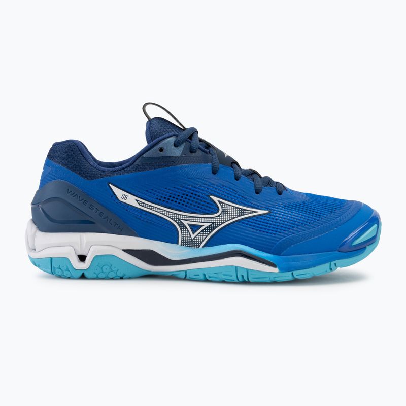 Men's handball shoes Mizuno Wave Stealth 6 mugen blue/white/estate blue 2