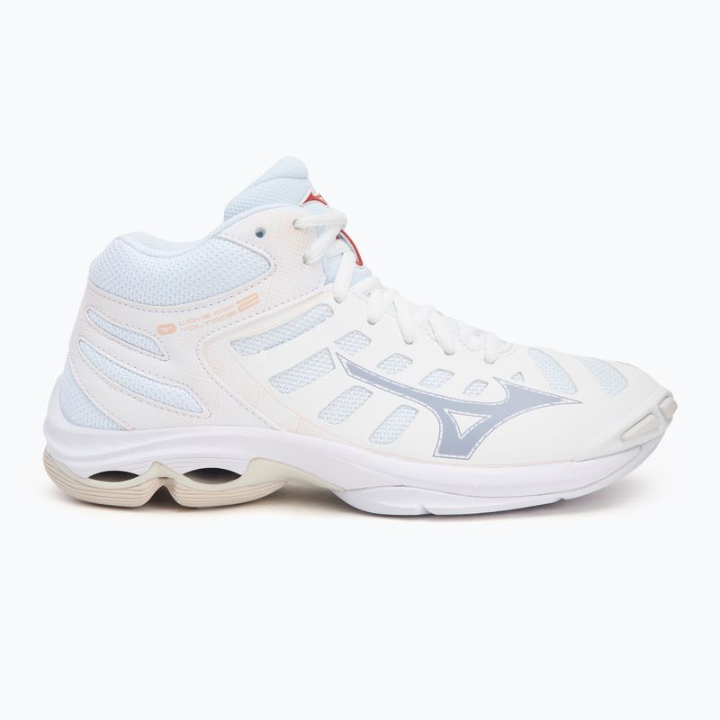 Women's volleyball shoes Mizuno Wave Voltage 2 Mid white/aleutian/cloud pink 2