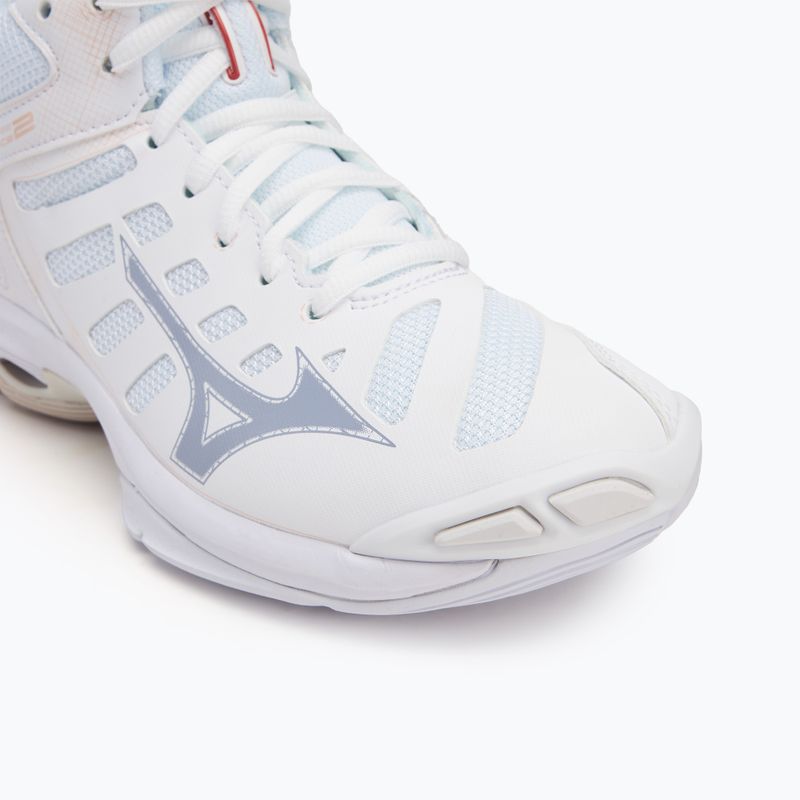 Women's volleyball shoes Mizuno Wave Voltage 2 Mid white/aleutian/cloud pink 7