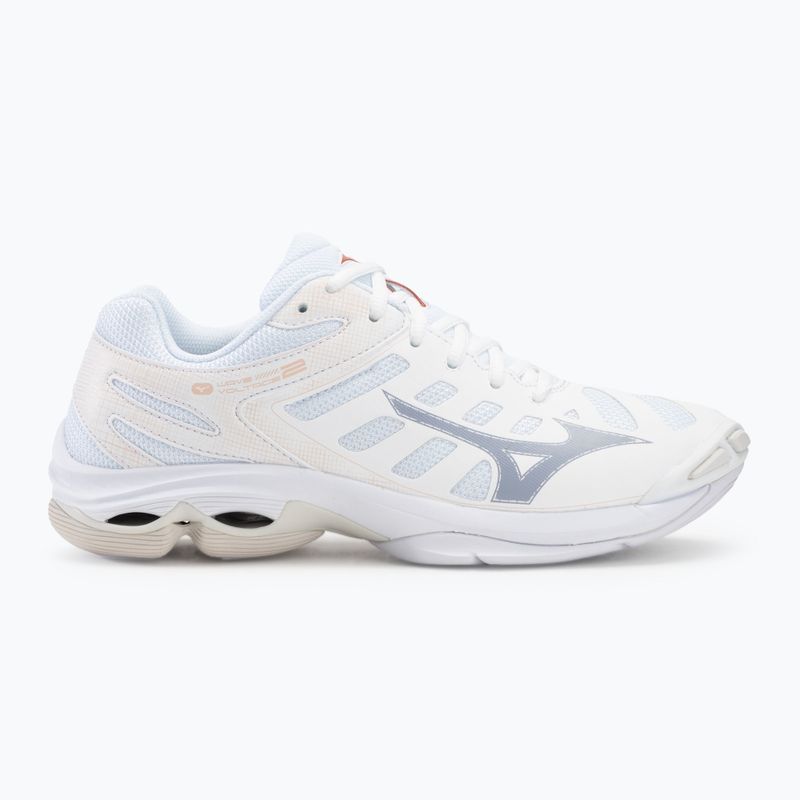 Women's volleyball shoes Mizuno Wave Voltage 2 white/aleutian/cloud pink 2