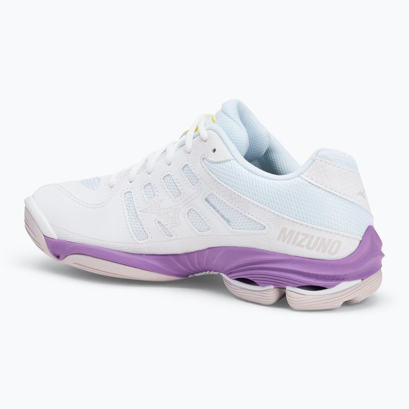 Women's volleyball shoes Mizuno Wave Voltage 2 white/patrician purple/quince 3
