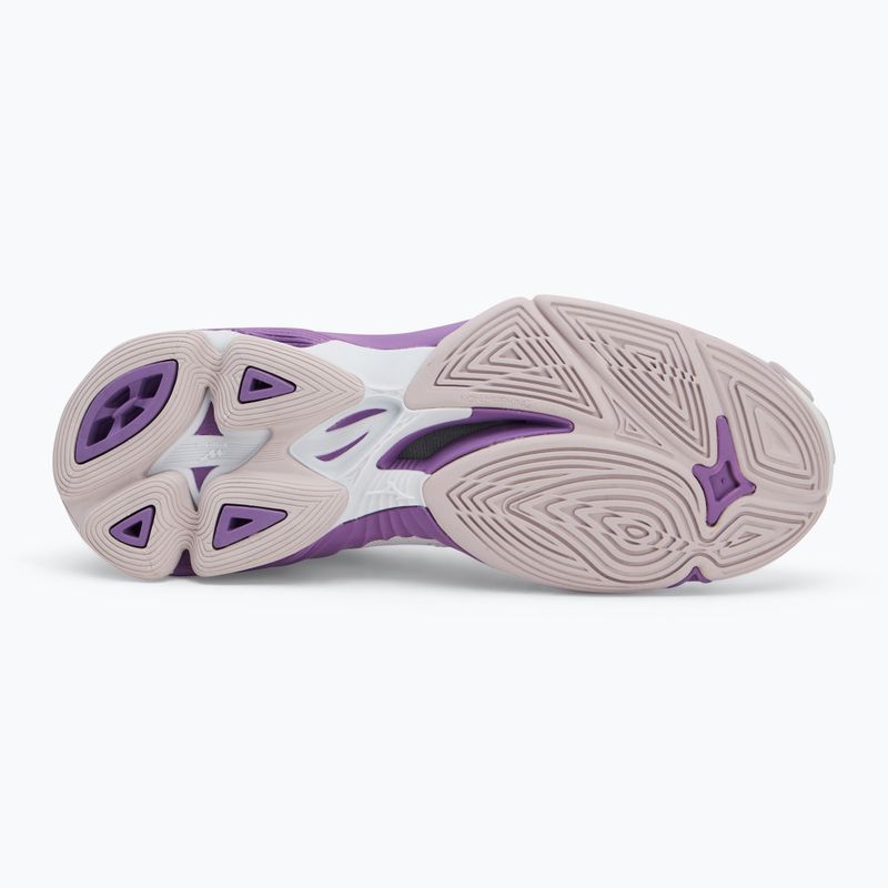 Women's volleyball shoes Mizuno Wave Voltage 2 white/patrician purple/quince 4