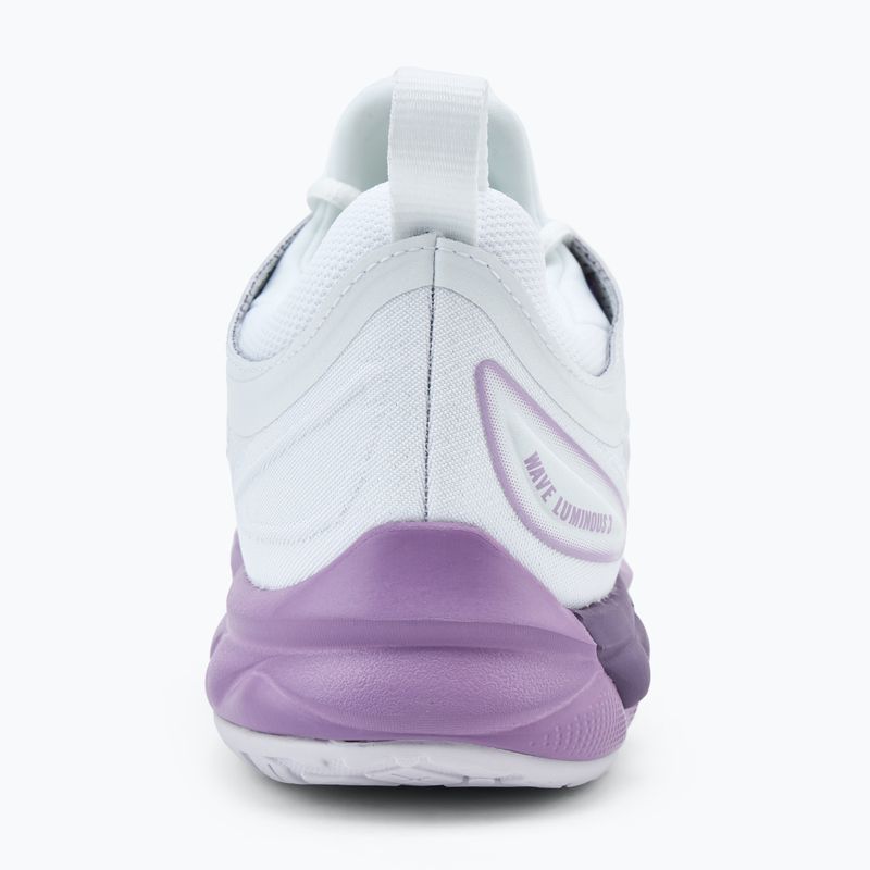 Women's volleyball shoes Mizuno Wave Luminous 3 white/patrician purple/quince 6