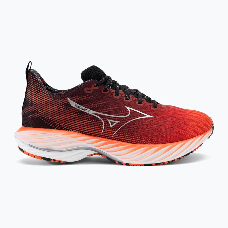 Men's running shoes Mizuno Wave Rider 28 mizuno ignition red/silver/black 2